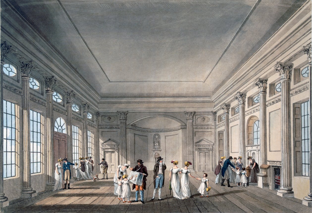 The Pump Room, Bath by John Claude Nattes