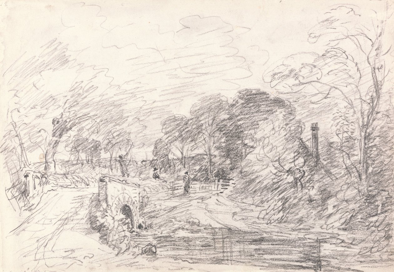 A Bridge near Salisbury Court, Perhaps Milford Bridge by John Constable