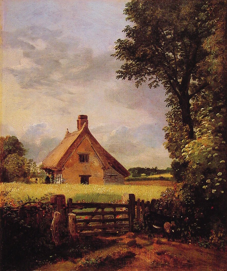 A Cottage in a Cornfield by John Constable