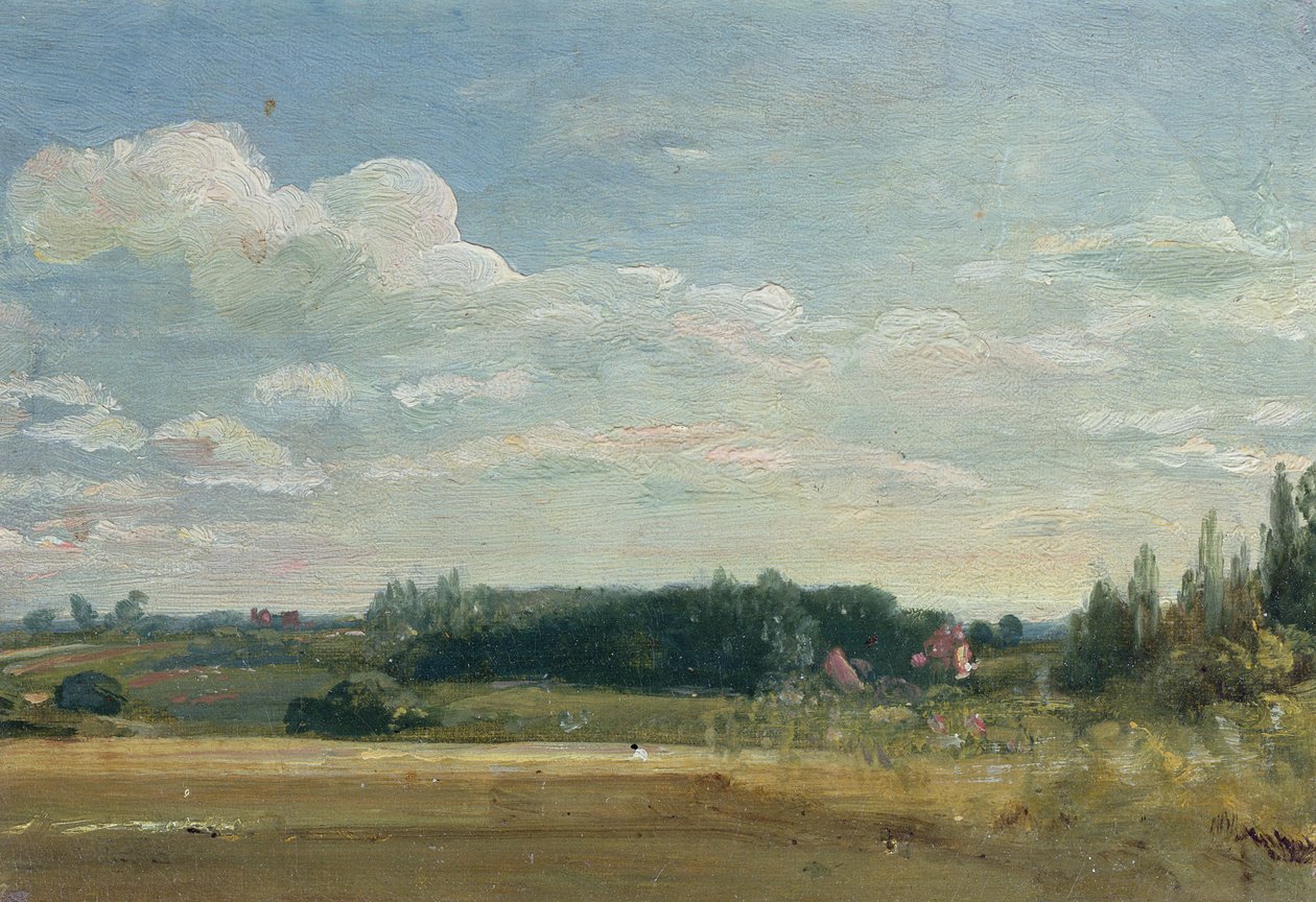 A View Towards the Rectory, East Bergholt by John Constable