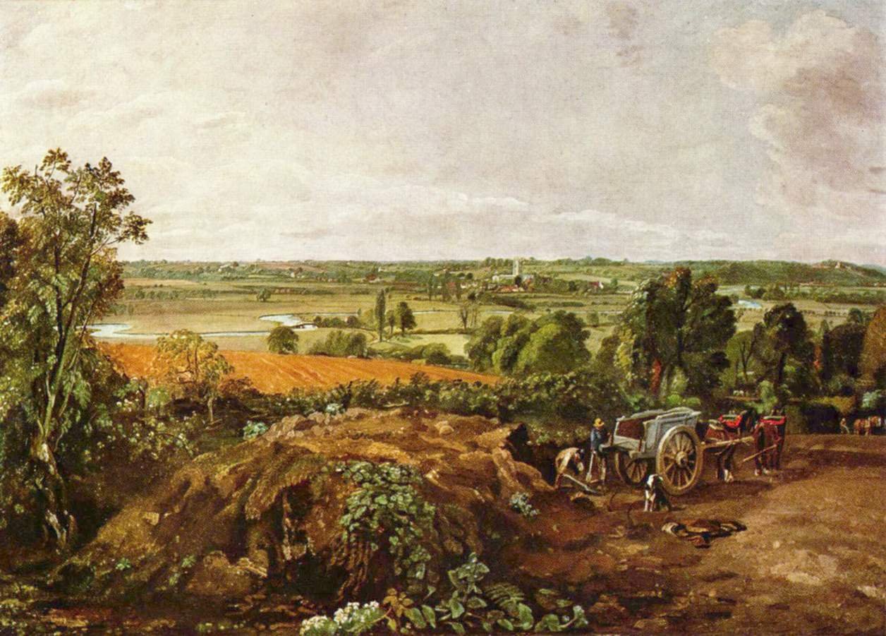 The Stour Valley with Dedham Church by John Constable