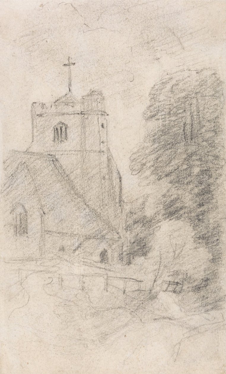 Leatherhead Church, Near Epsom, from the Northeast by John Constable