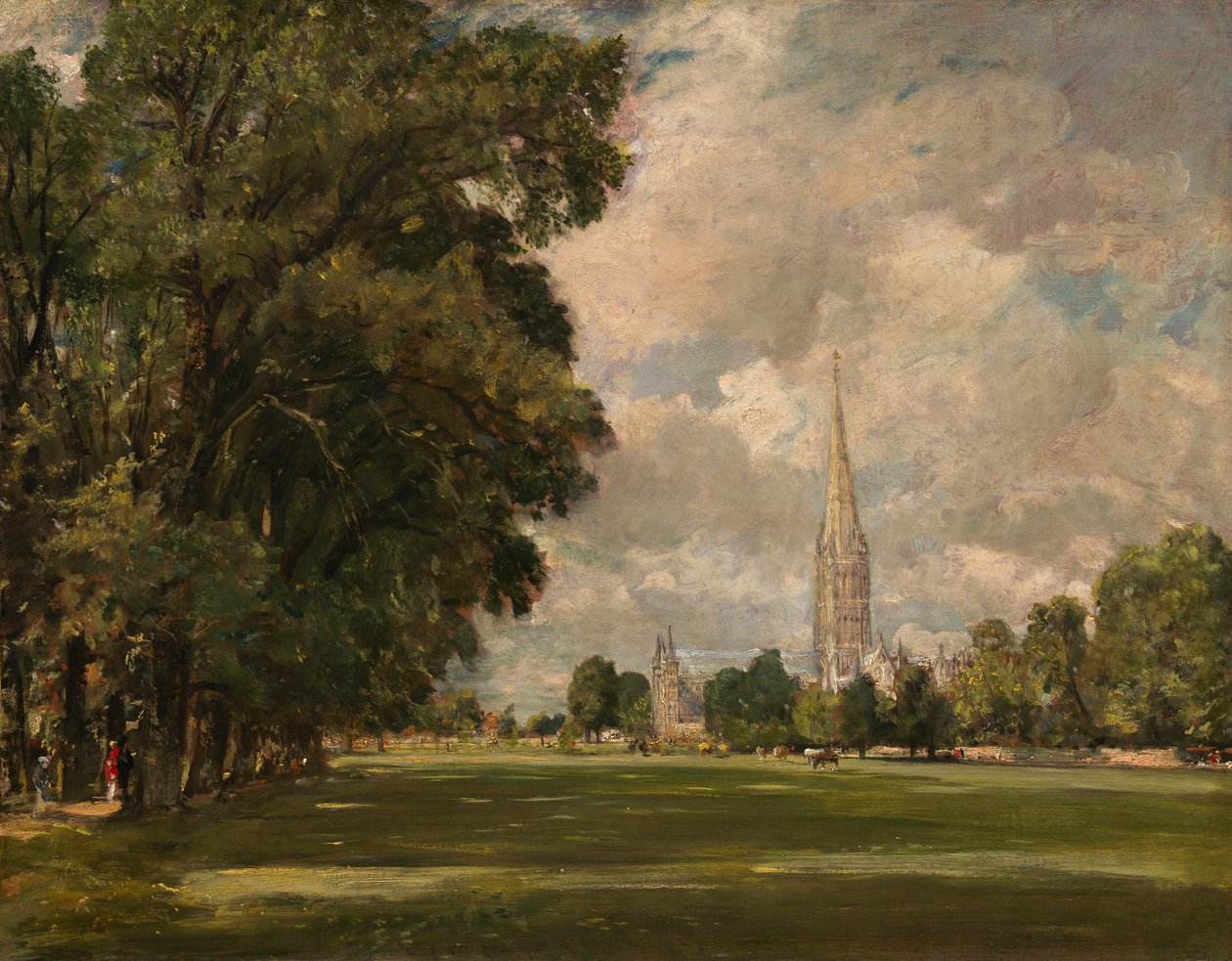 Salisbury Cathedral from Lower Marsh Close, 1820 by John Constable