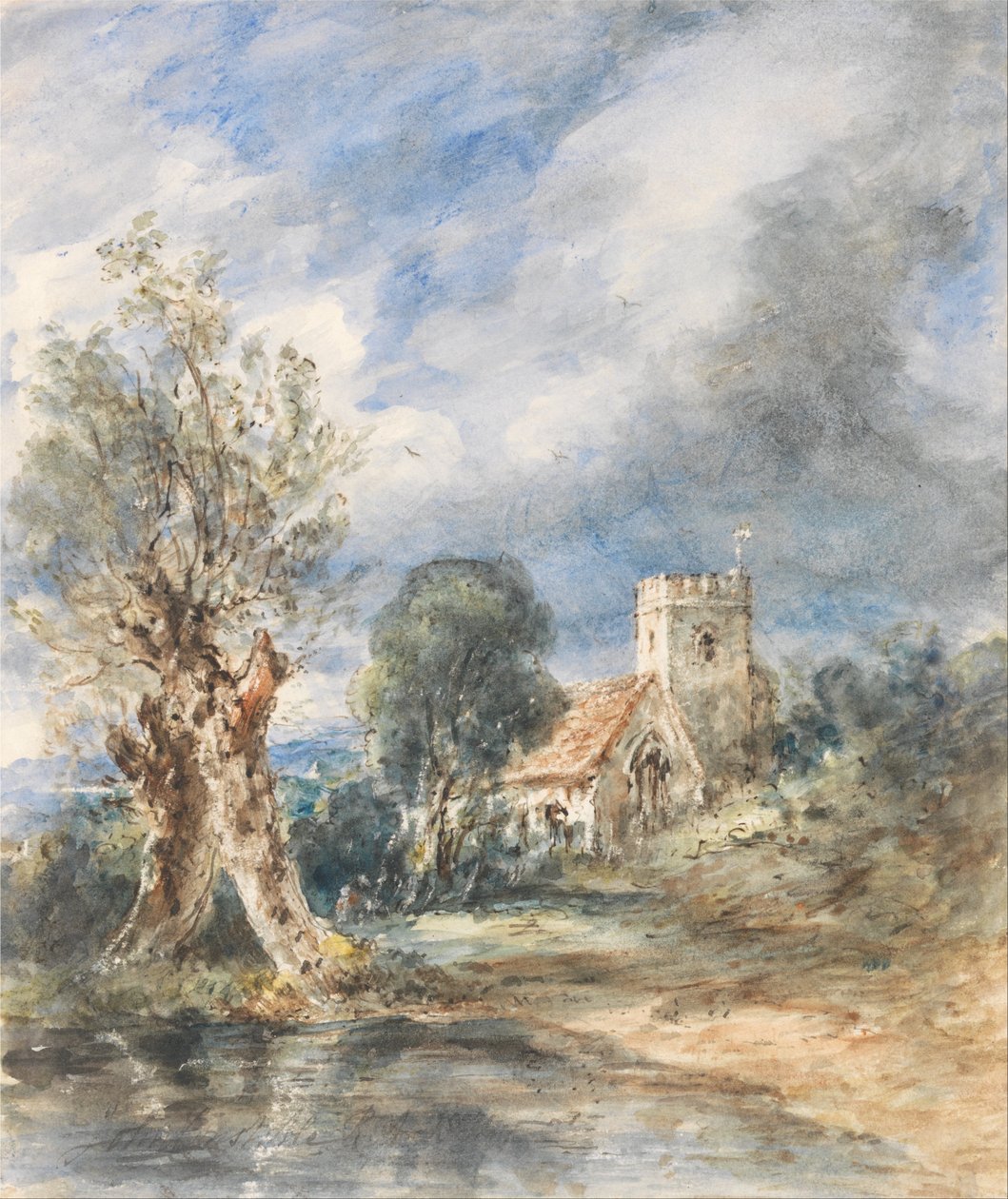 Stoke Poges Church by John Constable