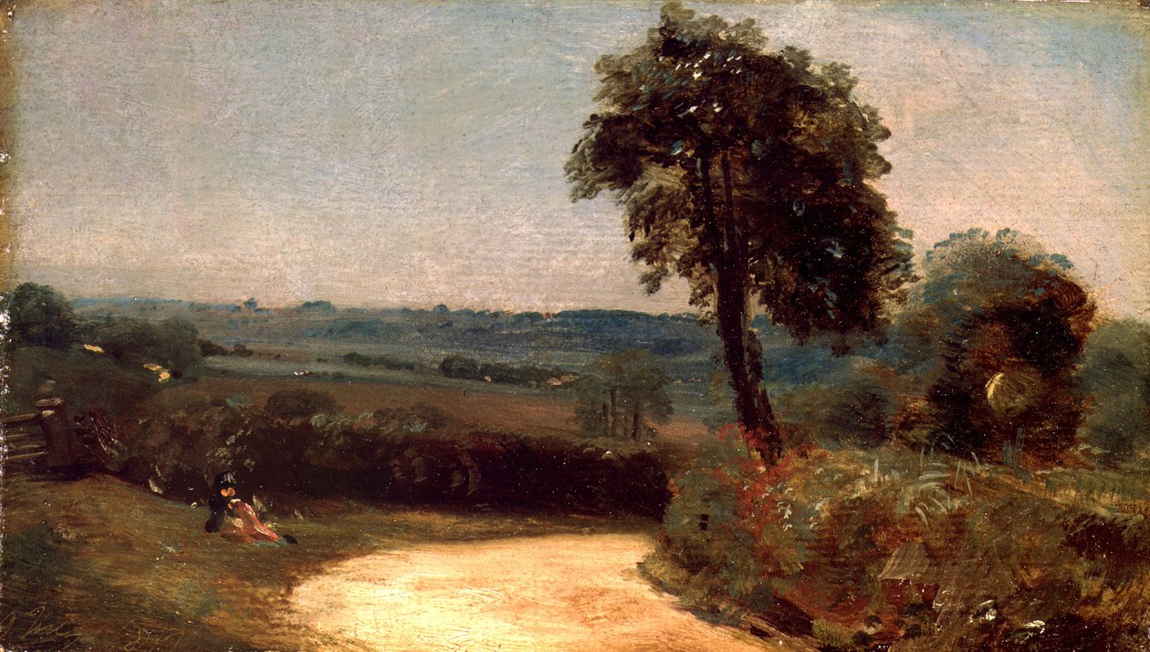 The Lane from East Bergholt to Flatford by John Constable