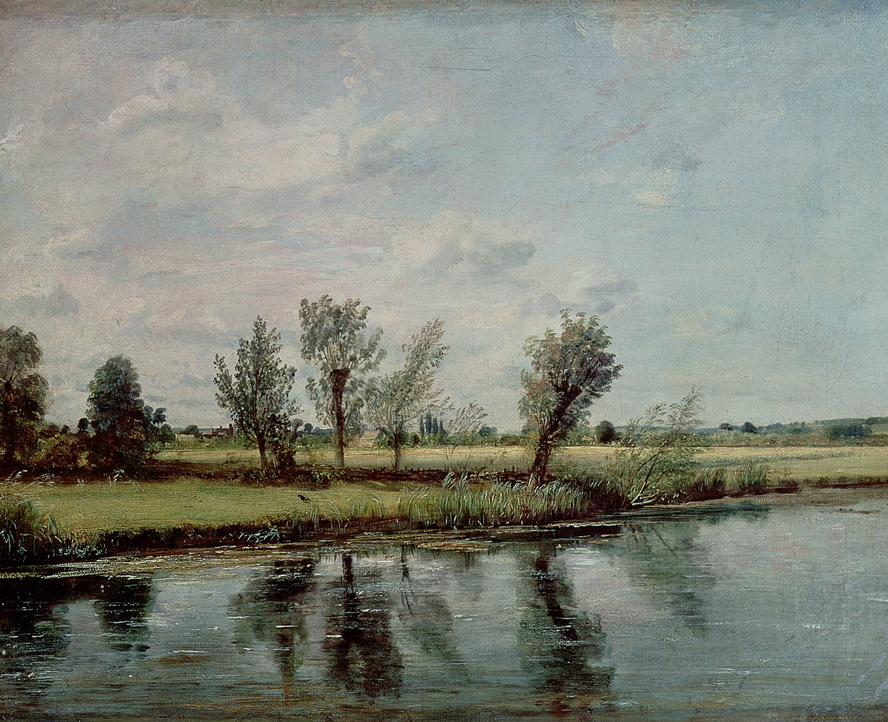 Water Meadows near Salisbury, c.1820 by John Constable