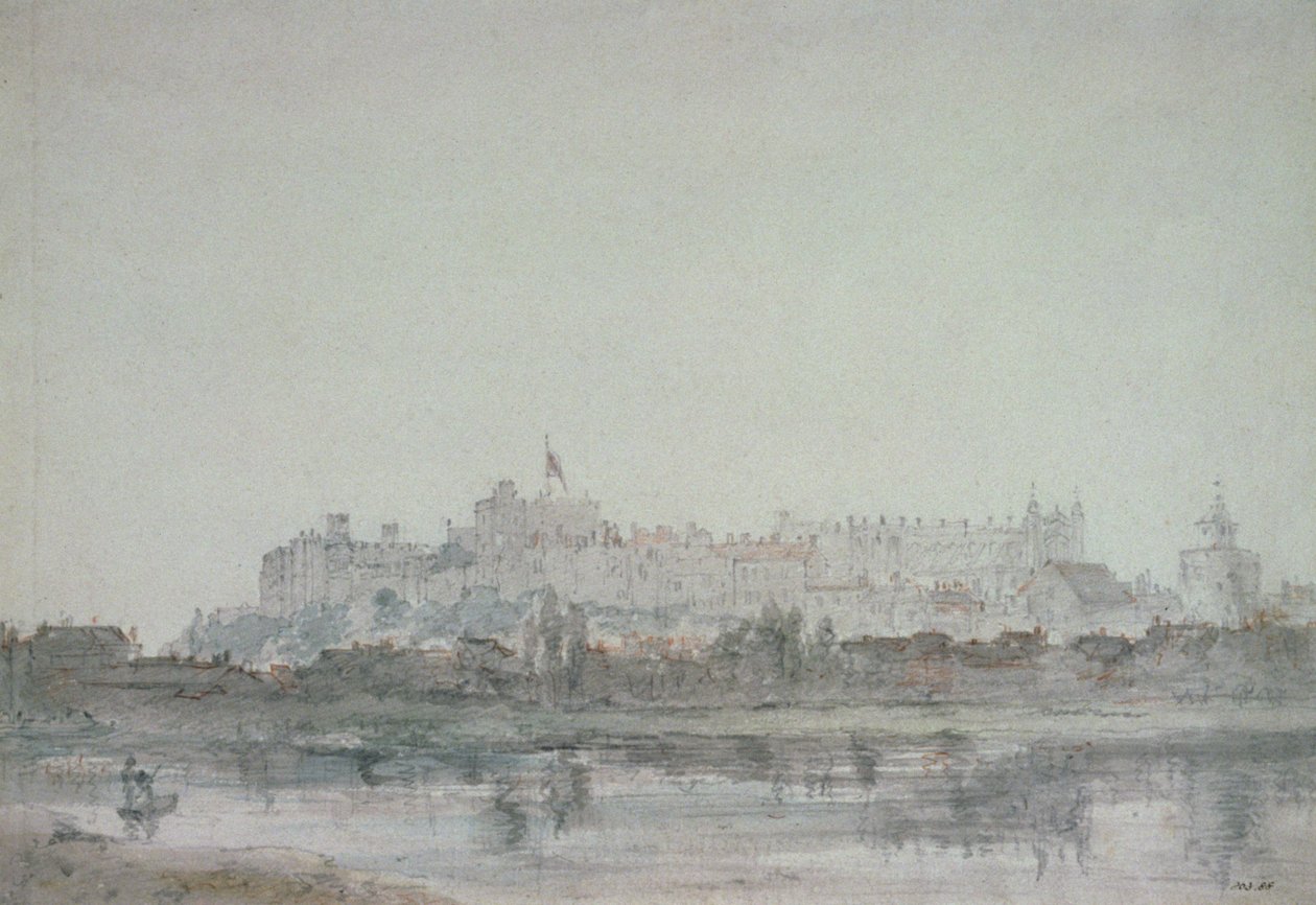 Windsor Castle from the River, 19th Century by John Constable