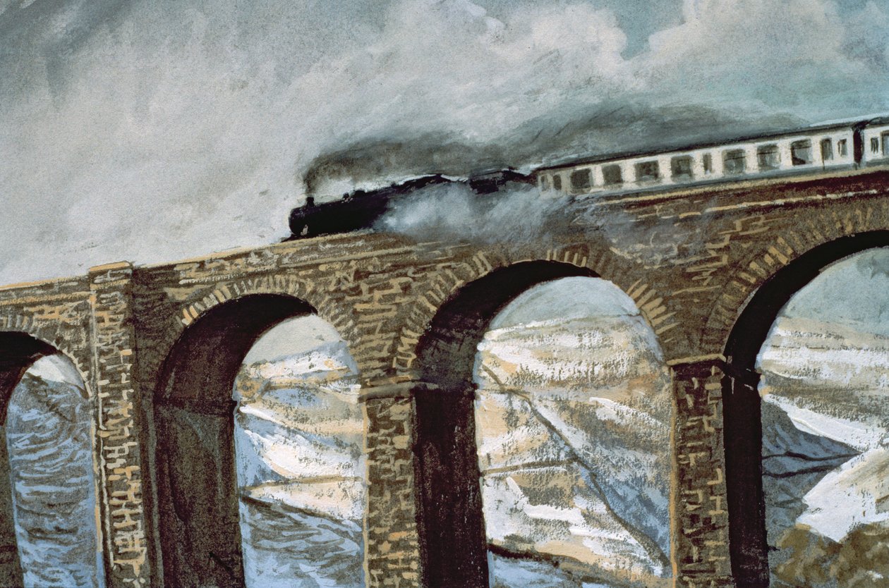 Arten Gill Viaduct (detail) by John Cooke