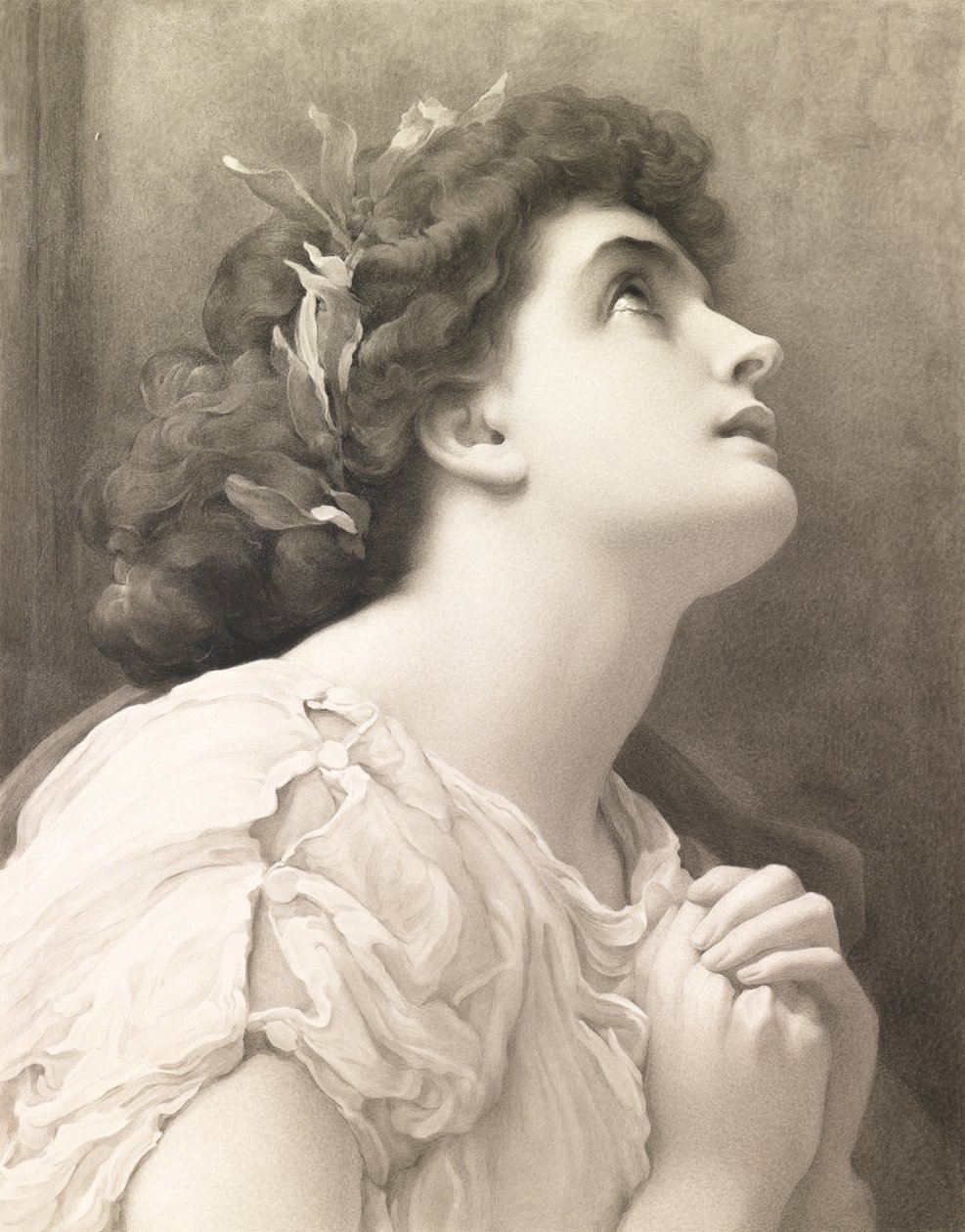 Faith, after Leighton, 1900 by John Douglas Miller