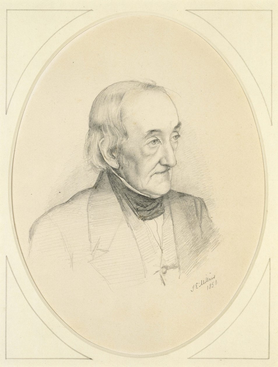 Portrait of William Bennett, 1850 by John Everett Millais