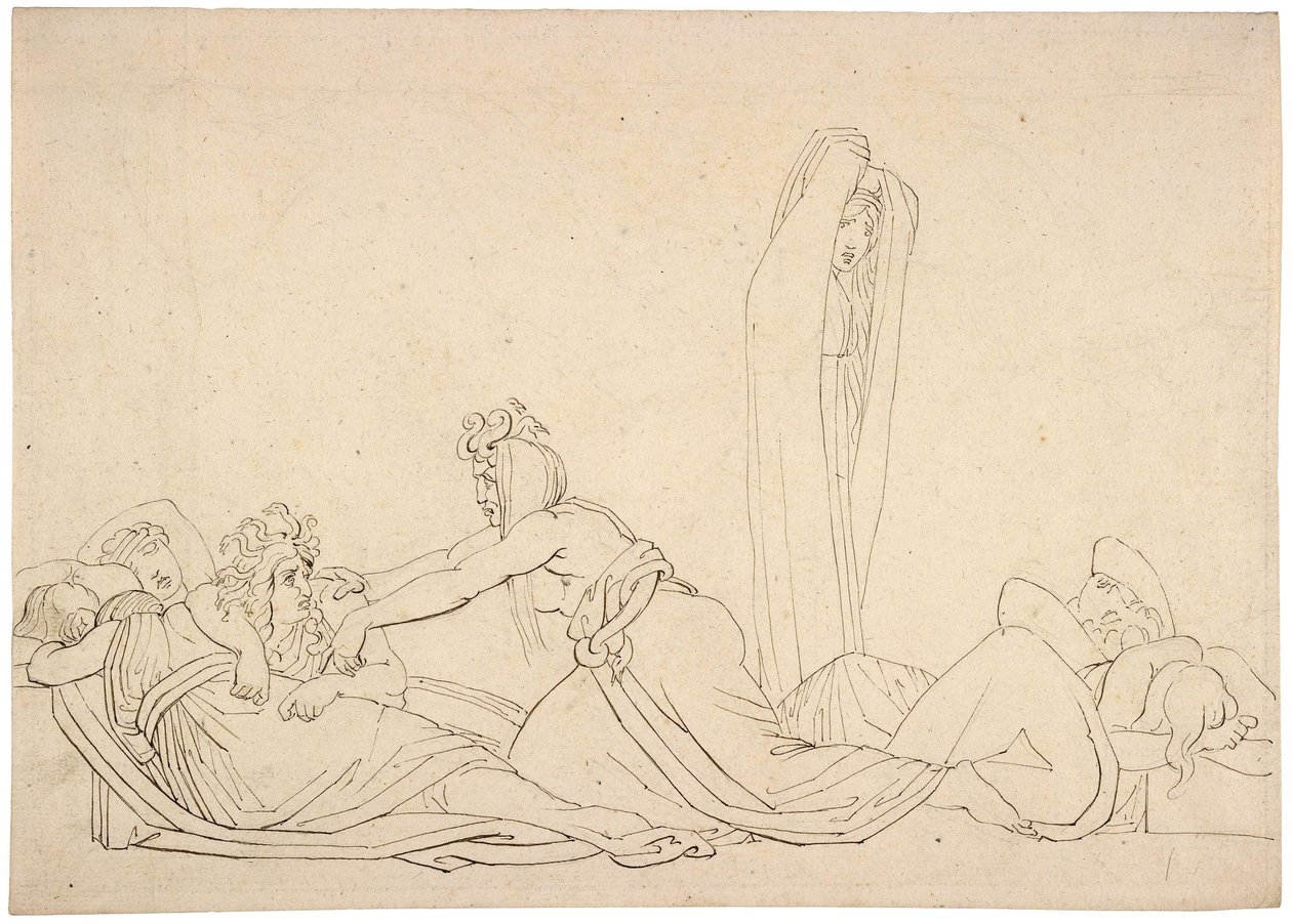 Awake, Arise, Rouse Her as I Rose Thee. The Furies by John Flaxman by John Flaxman