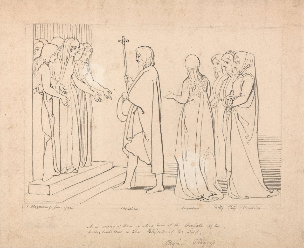 Illustration to Pilgrims Progress by John Flaxman