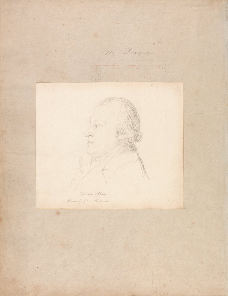 Portrait of William Blake by John Flaxman