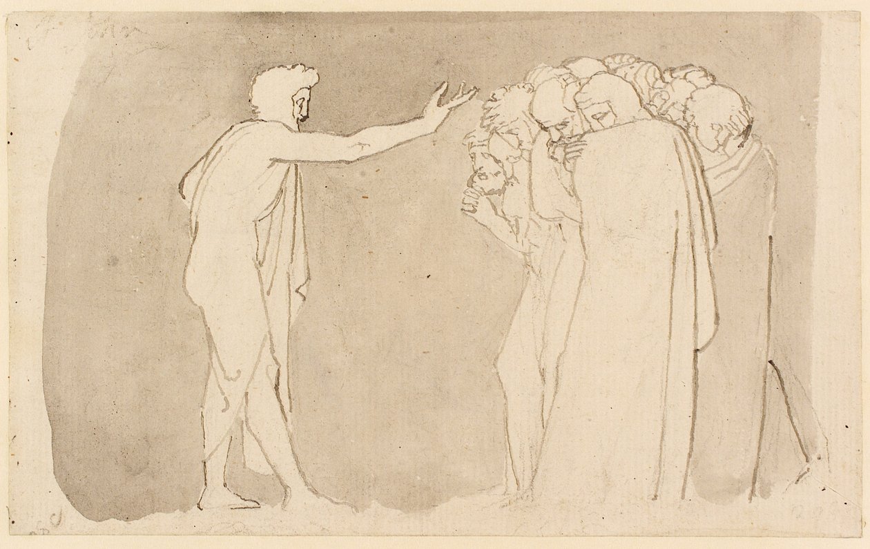 St. John the Baptist Preaching by John Flaxman