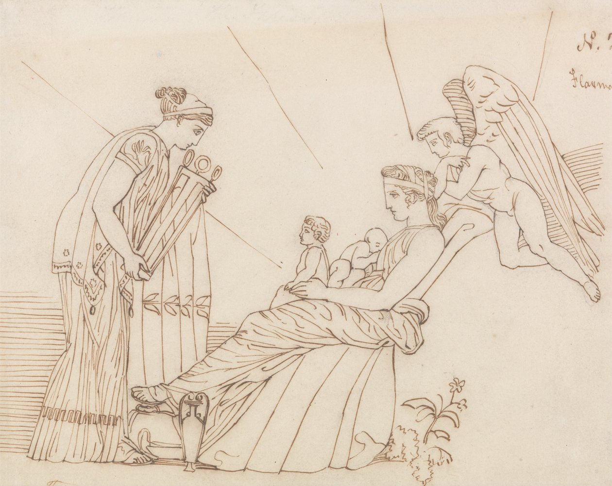 To Phoebus at His Birth, From Aeschylus, Furies by John Flaxman