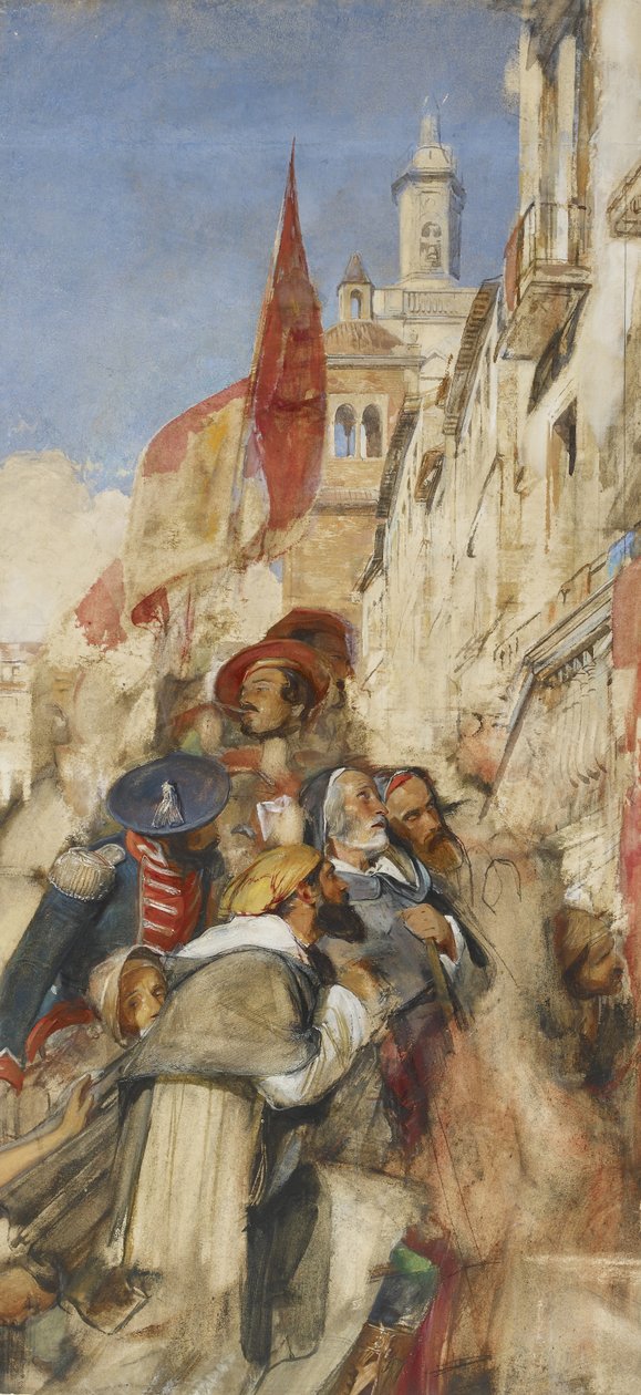 Study for the Proclamation of Don Carlos by John Frederick Lewis