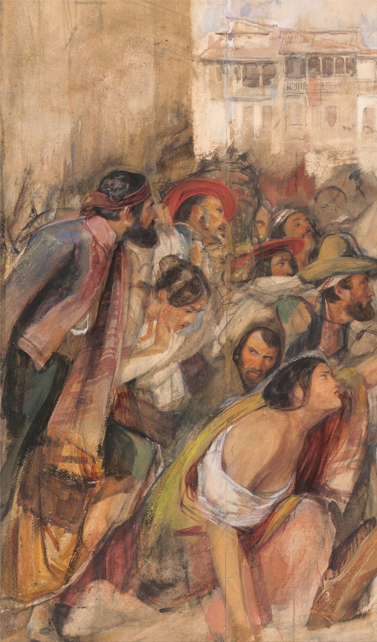 Study for the Proclamation of Don Carlos by John Frederick Lewis
