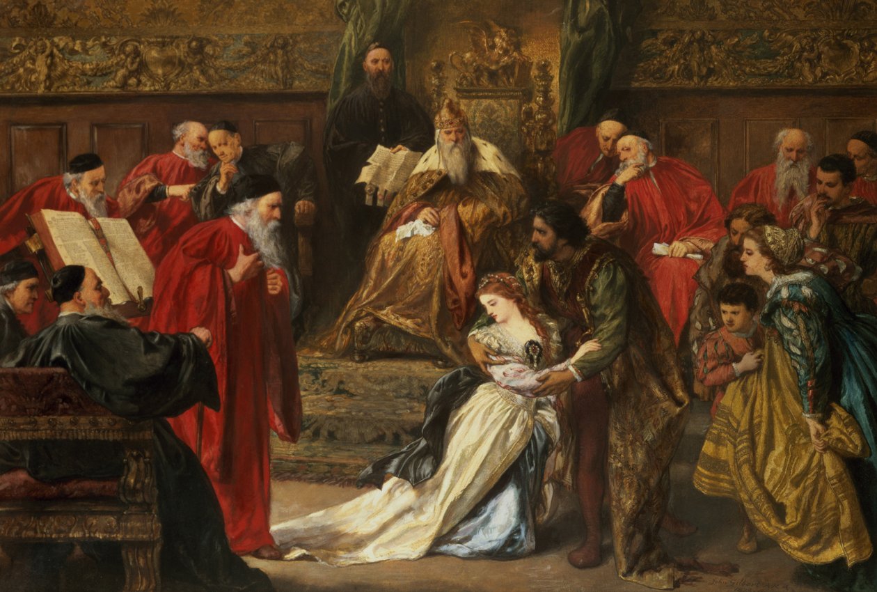 Cordelia in the Court of King Lear by John Gilbert