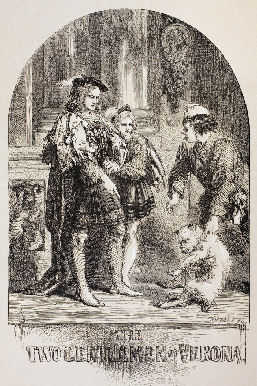 Illustration for The Two Gentlemen of Verona, from 