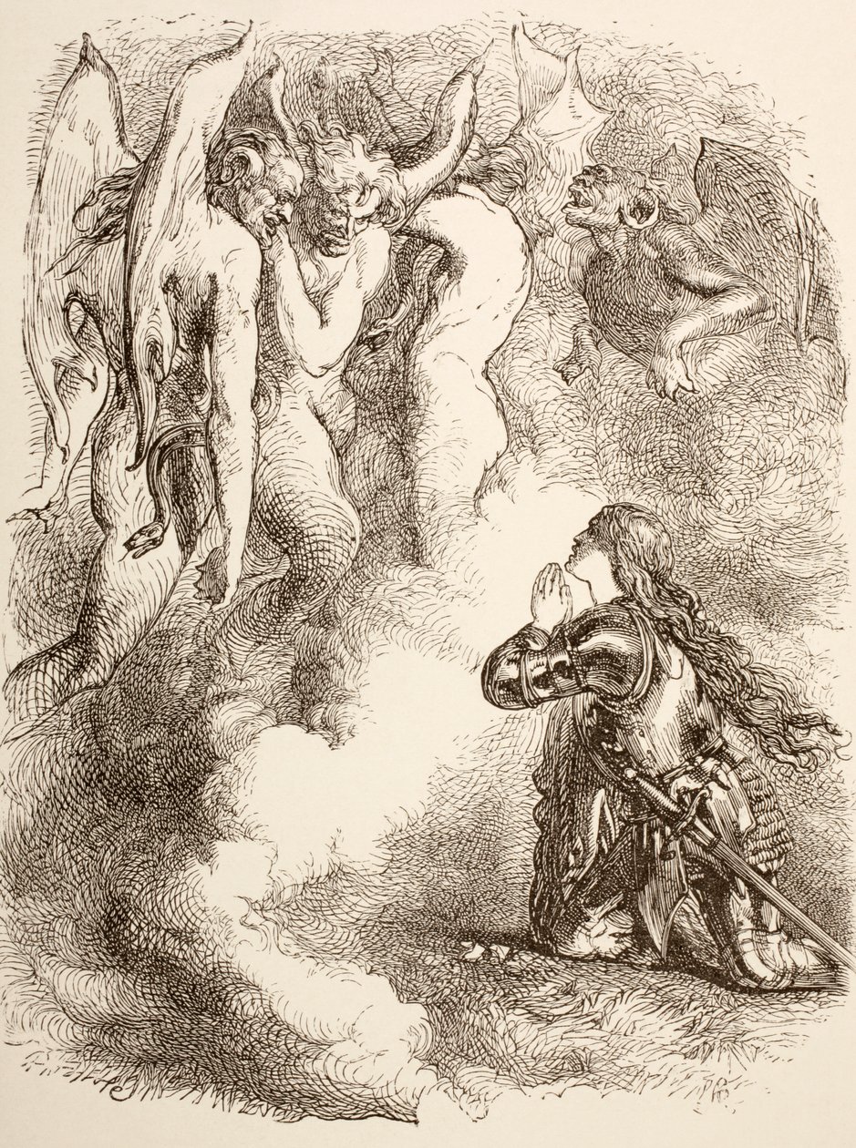 Joan la Pucelle Abandoned by her Friends by John Gilbert