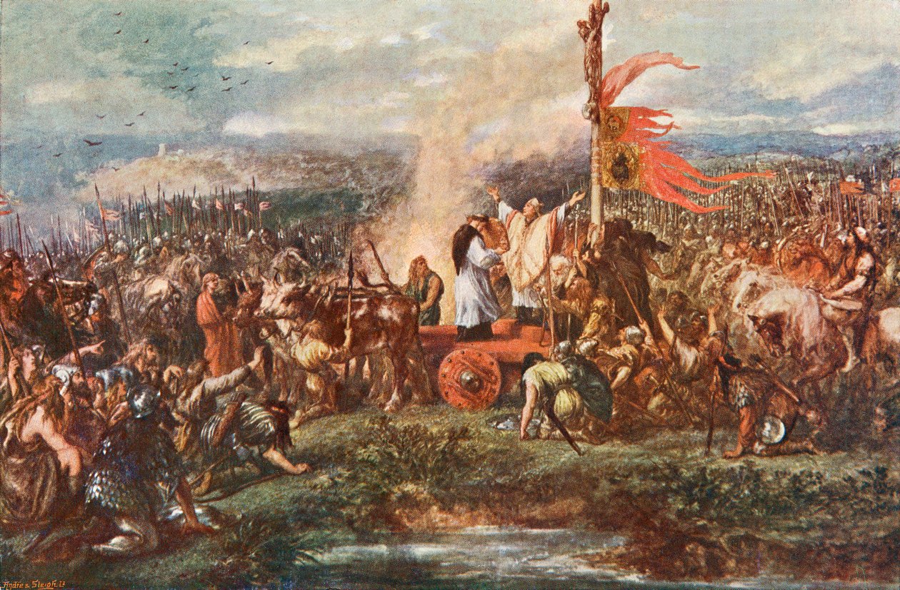 The Battle of the Standard, aka the Battle of Northallerton, 22 August 1138 by John Gilbert