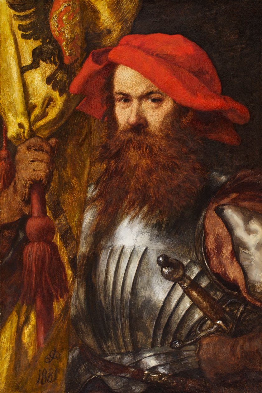 The Standard Bearer, 1881 by John Gilbert