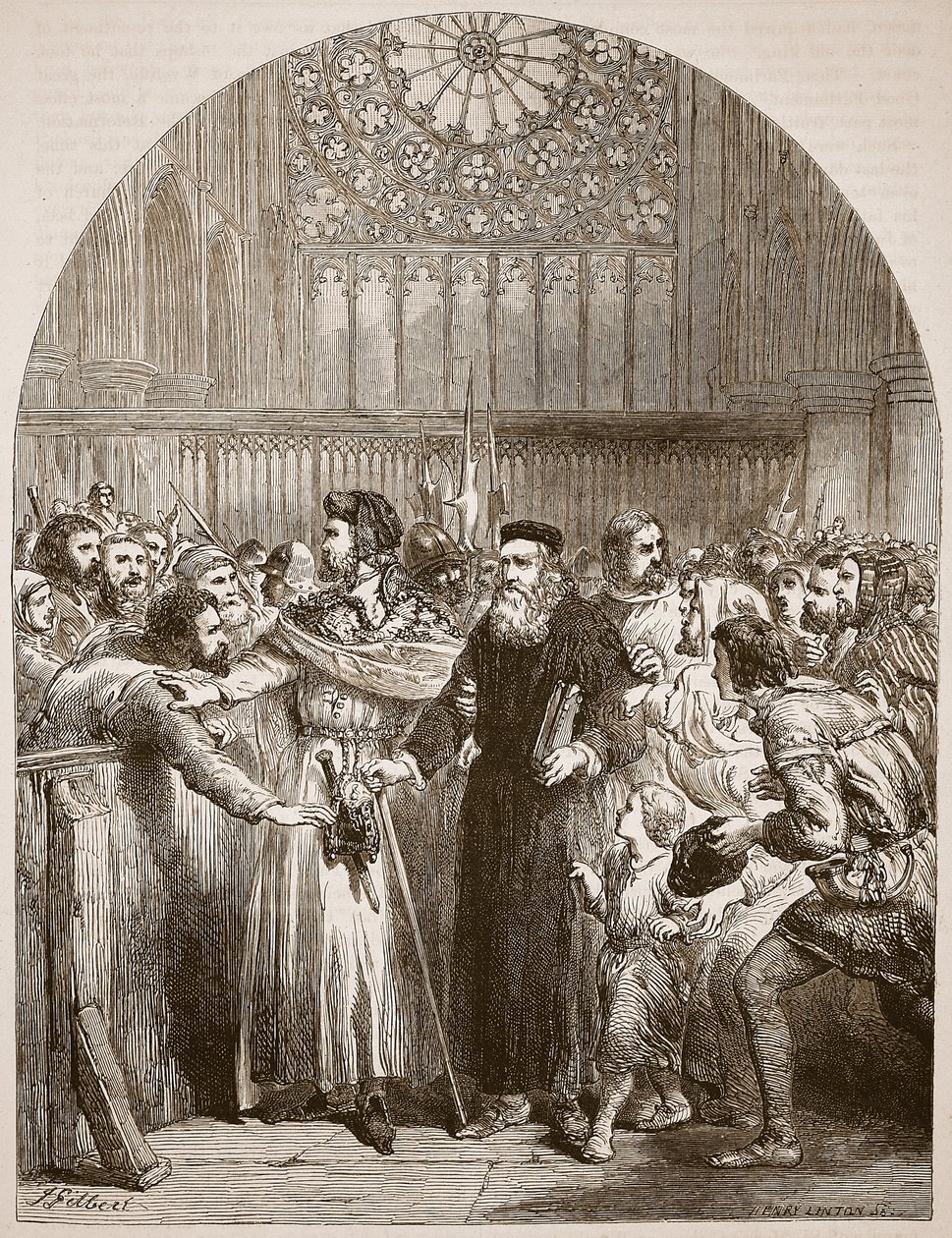Wycliffe appearing before the Prelates at St. Paul