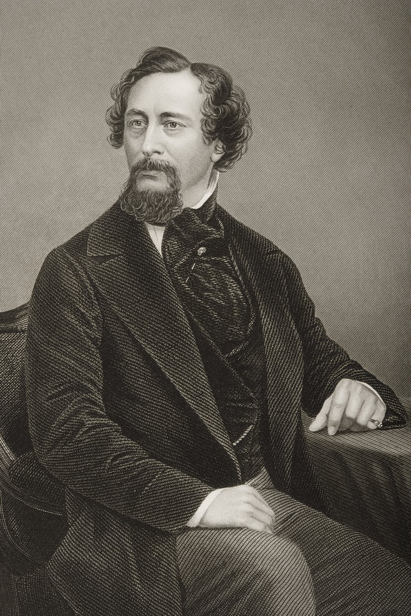 Charles John Huffam Dickens, Engraved by D.J. Pound from a Photograph, from 
