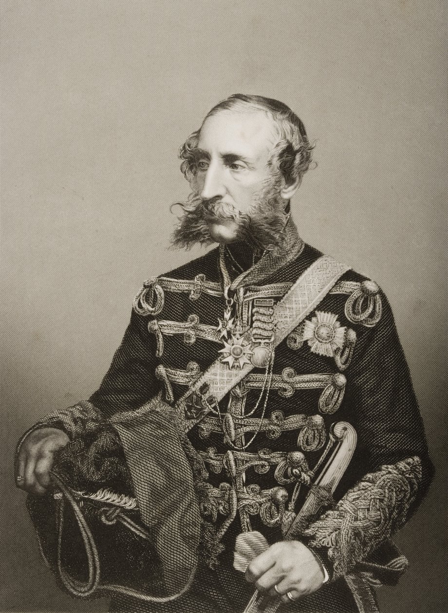 James Thomas Brudenell, 7th Earl of Cardigan, Engraved by D.J. Pound from a Photograph, from 