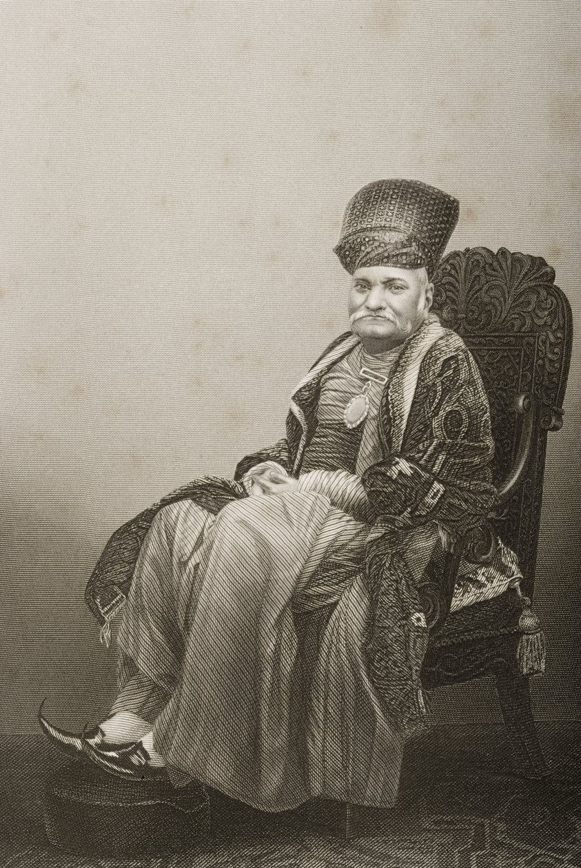 Sir Jamsetjee Jeejeebhoy engraved by D.J. Pound from a photograph, from 