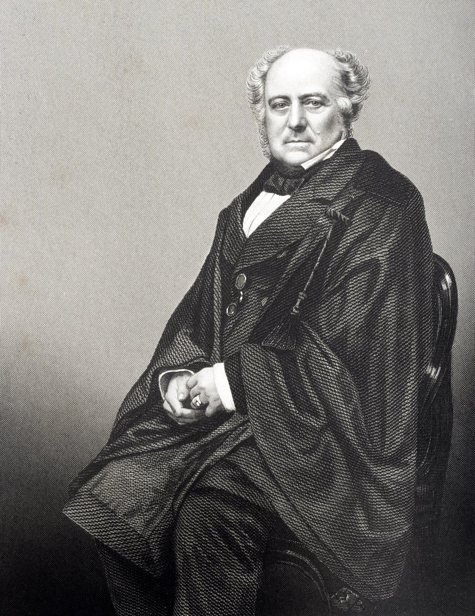 Sir Richard Bethell, 1st Baron Westbury, engraved by D.J. Pound from a photograph, from 