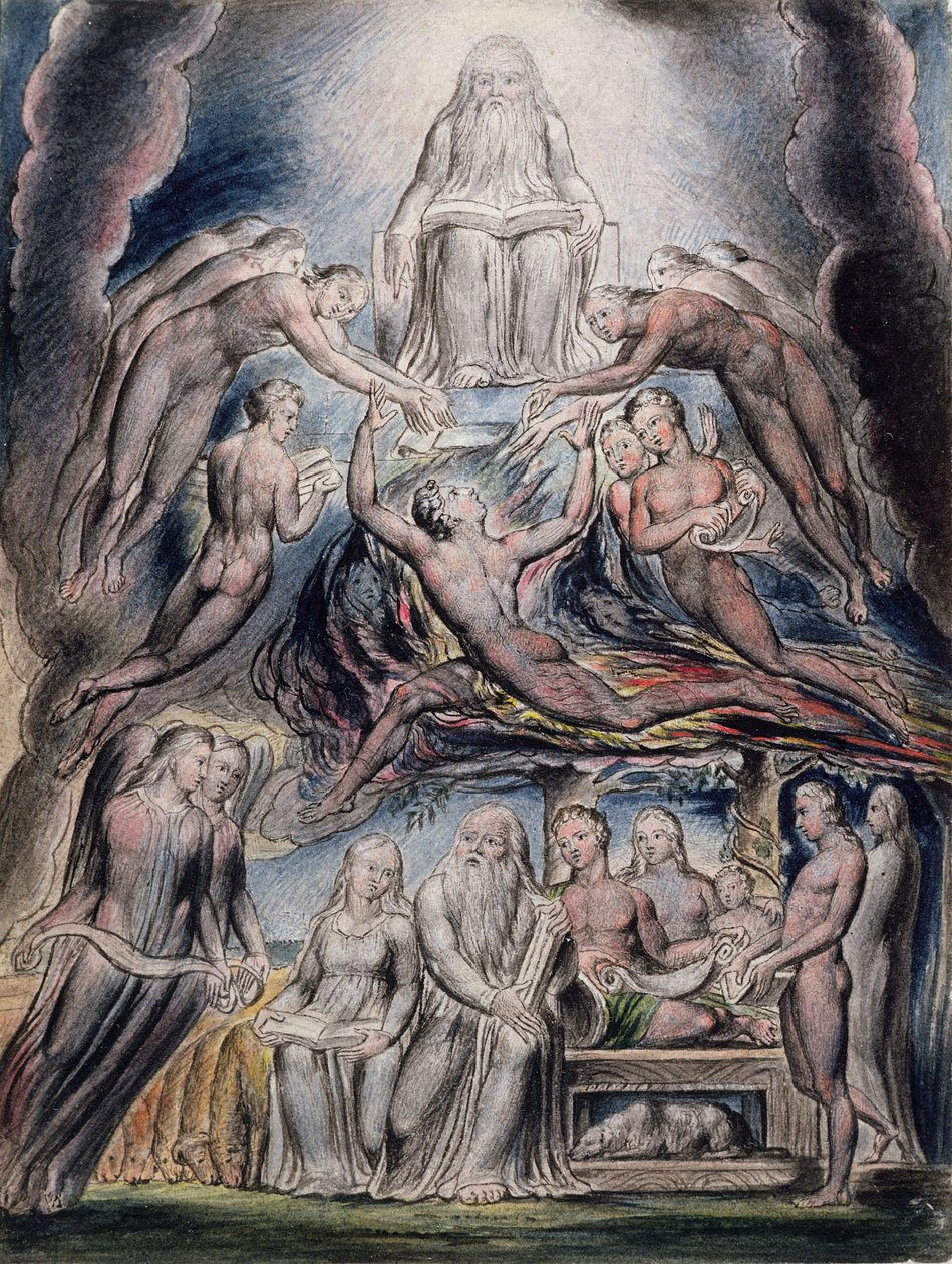 Illustrations of the Book of Job, pl.3: Satan Before the Throne of God, after William Blake by John Linnell
