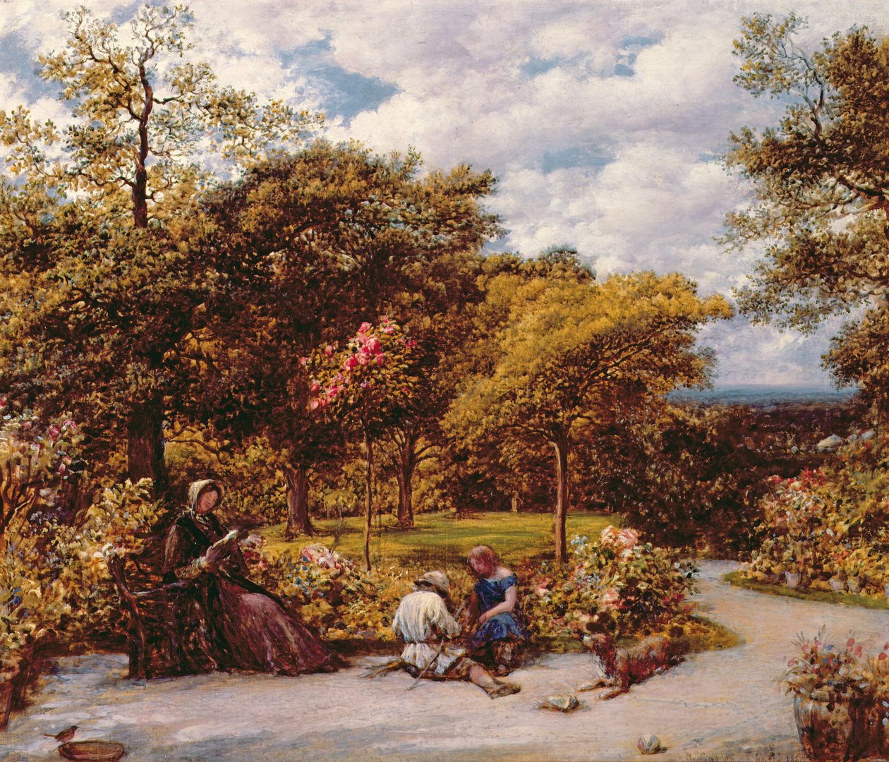 My Garden at Redhill, 1859 by John Linnell