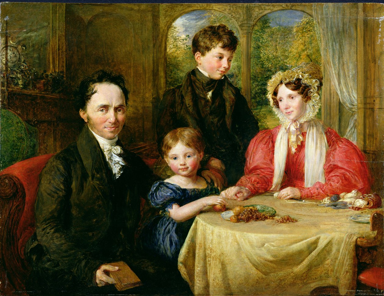 W.A. Garrett and Family, 1830 by John Linnell