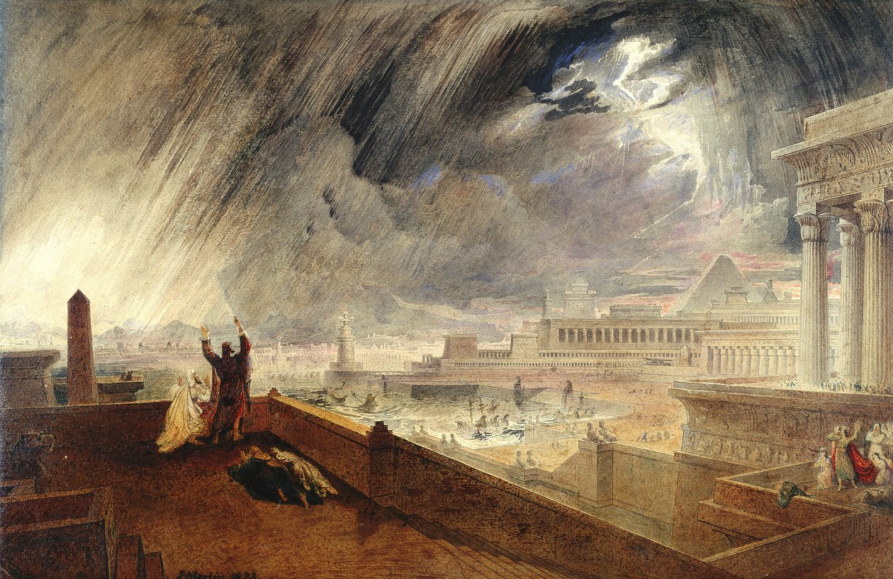 Design for the Seventh Plague of Egypt by John Martin