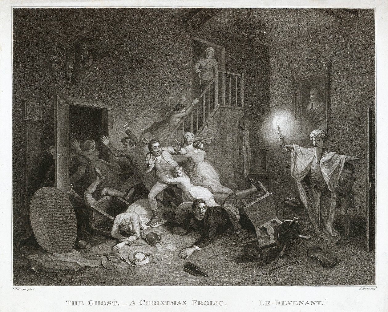 The Ghost - A Christmas Frolic - Le Revenant by John Massey Wright
