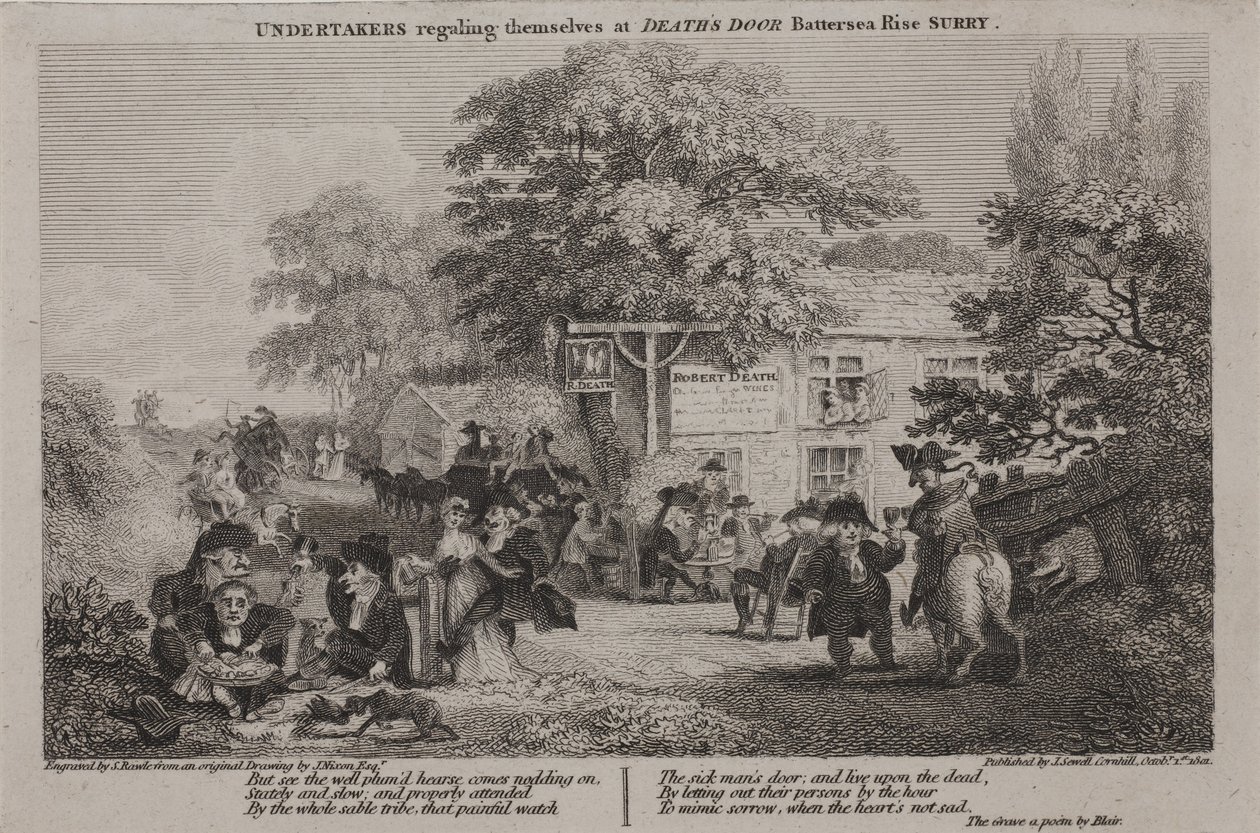 Undertakers regaling themselves at Deaths Door by John Nixon