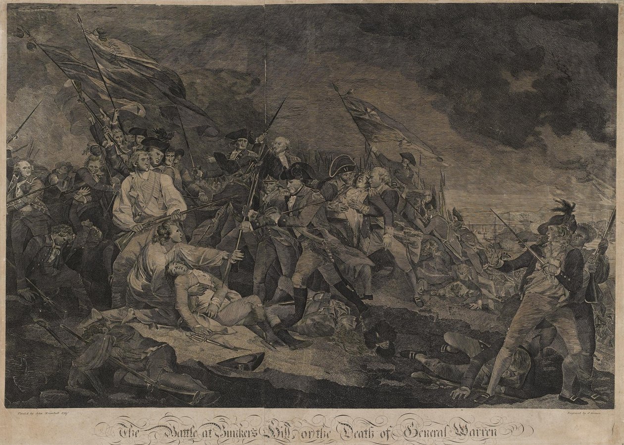 The Battle at Bunkers Hill, or The Death of General Warren by John Norman