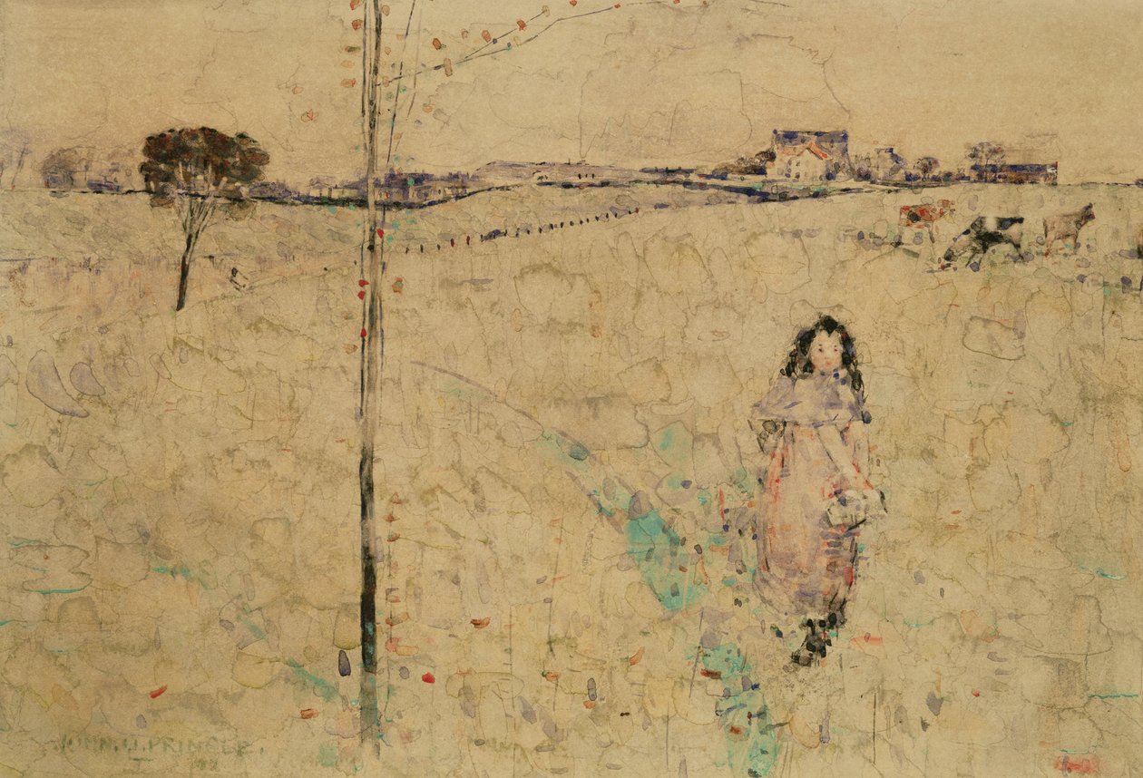 Girl in a Meadow, 1892 by John Quinton Pringle