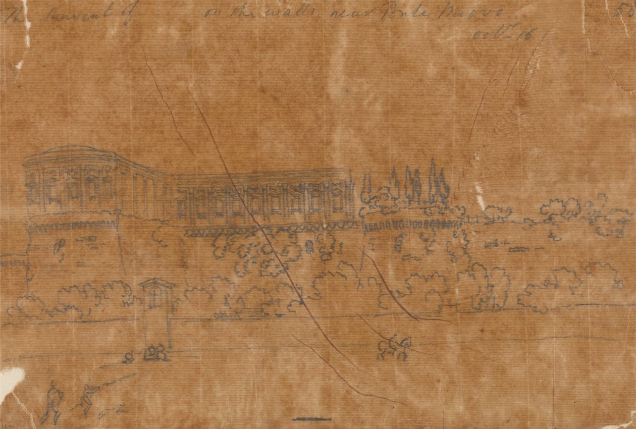 Convent near Ponte Nuovo, October 16 by John Robert Cozens
