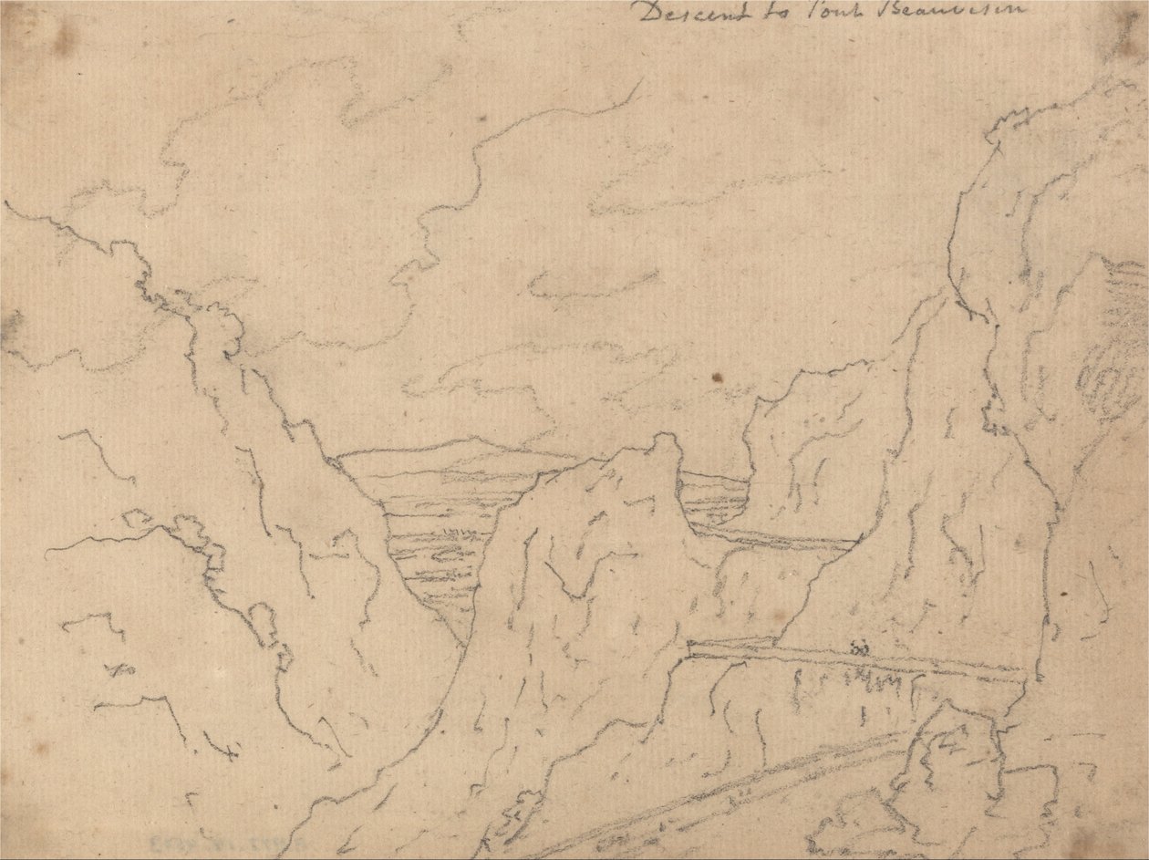 Descent to Pont de Beauvoisin by John Robert Cozens