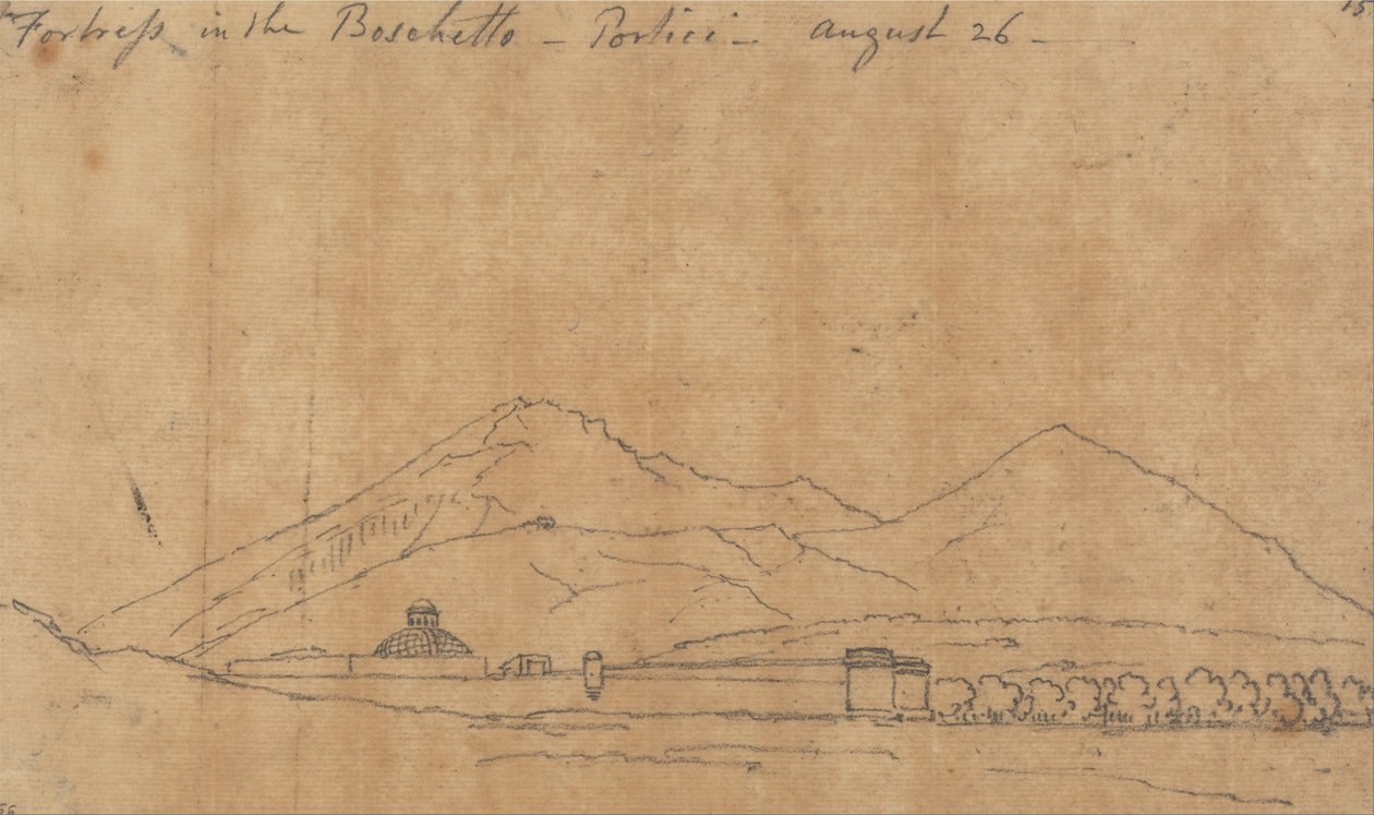 Fortress in the Boschetto, Portici, August 26 by John Robert Cozens