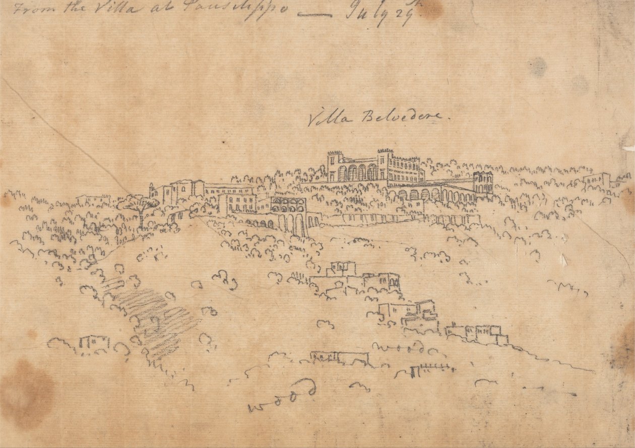 From the Villa at Posillipo, July 29 by John Robert Cozens