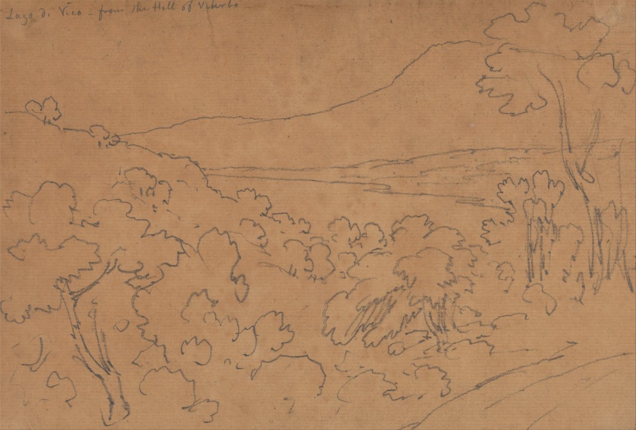 Lago di Vico from the Hill of Viterbo by John Robert Cozens
