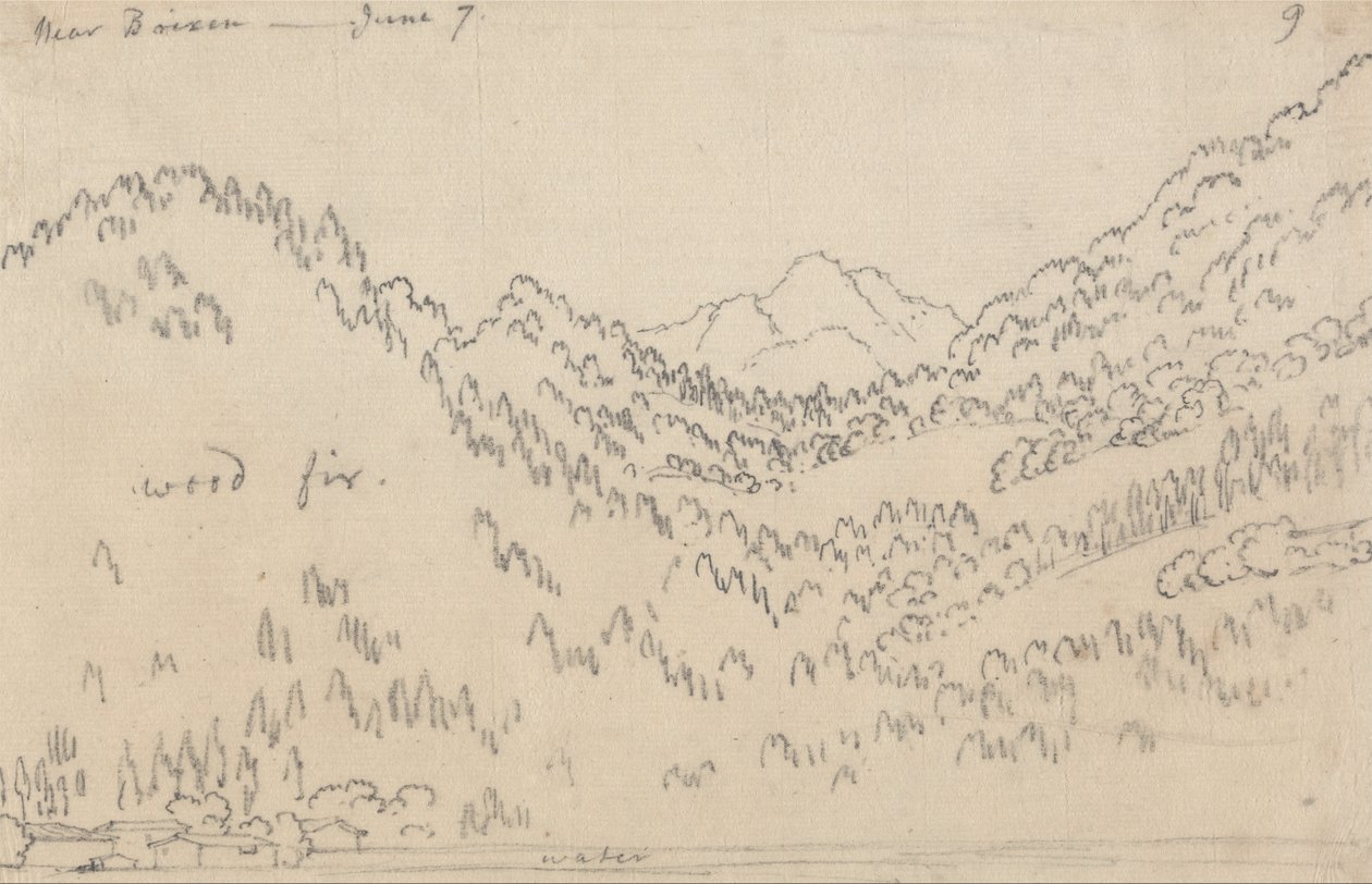 Near Brixen, June 7 by John Robert Cozens