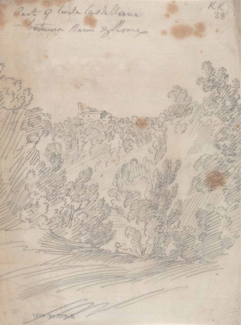 Part of Civita Castellana, between Narni and Rome by John Robert Cozens