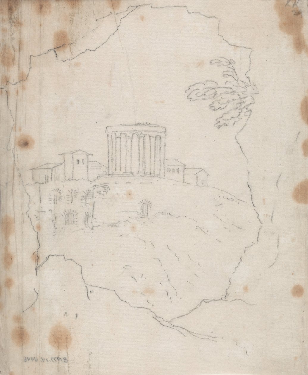 Temple of Vesta, Tivoli by John Robert Cozens