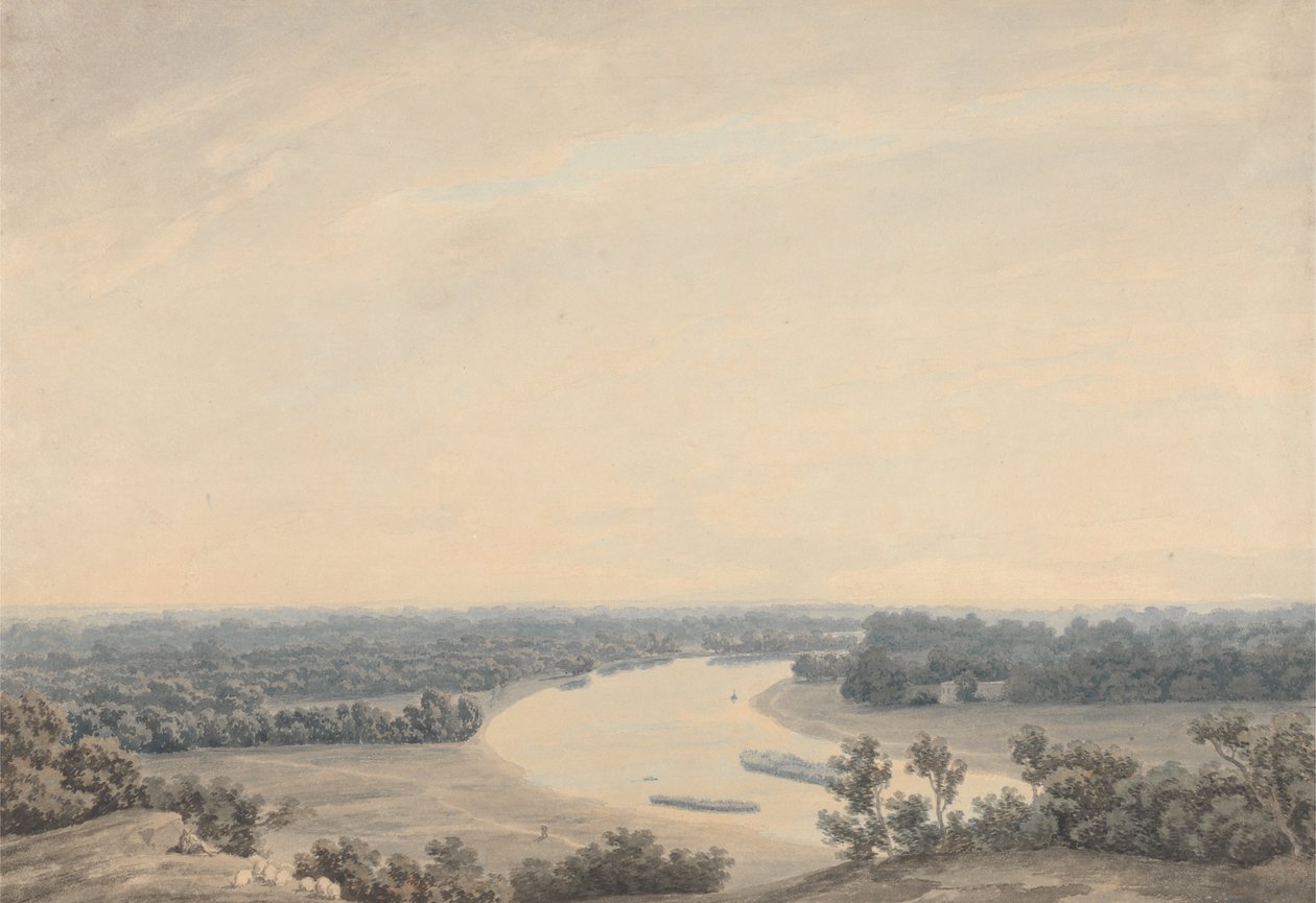 The Thames from Richmond Hill Looking Southwest by John Robert Cozens