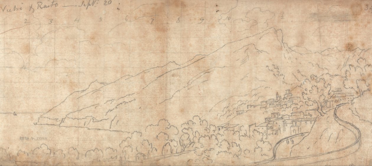 Vietri and Raito by John Robert Cozens