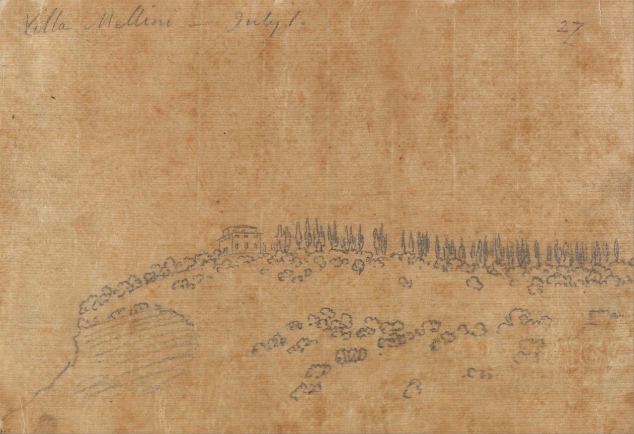 Villa Mellini, July 1 by John Robert Cozens